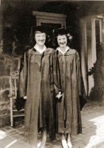 Eloise Strader and friend, graduates